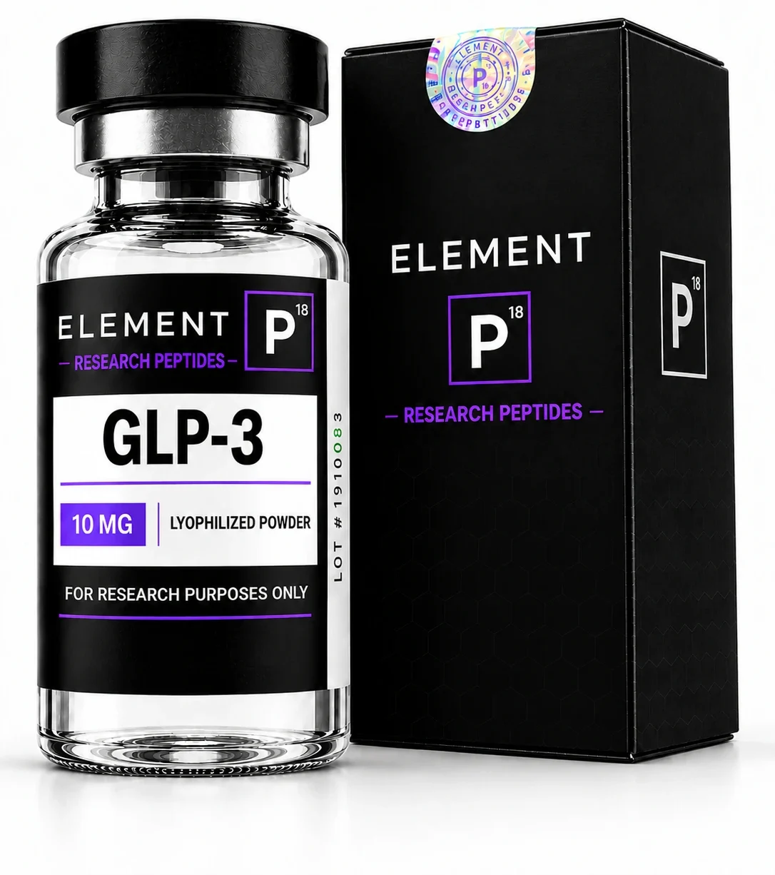 Element P Vial and Sealed Packaging